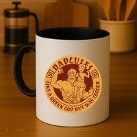 Dadcules Like A Greek God But Way Cooler Father's Day Coffee Mug thumb 4