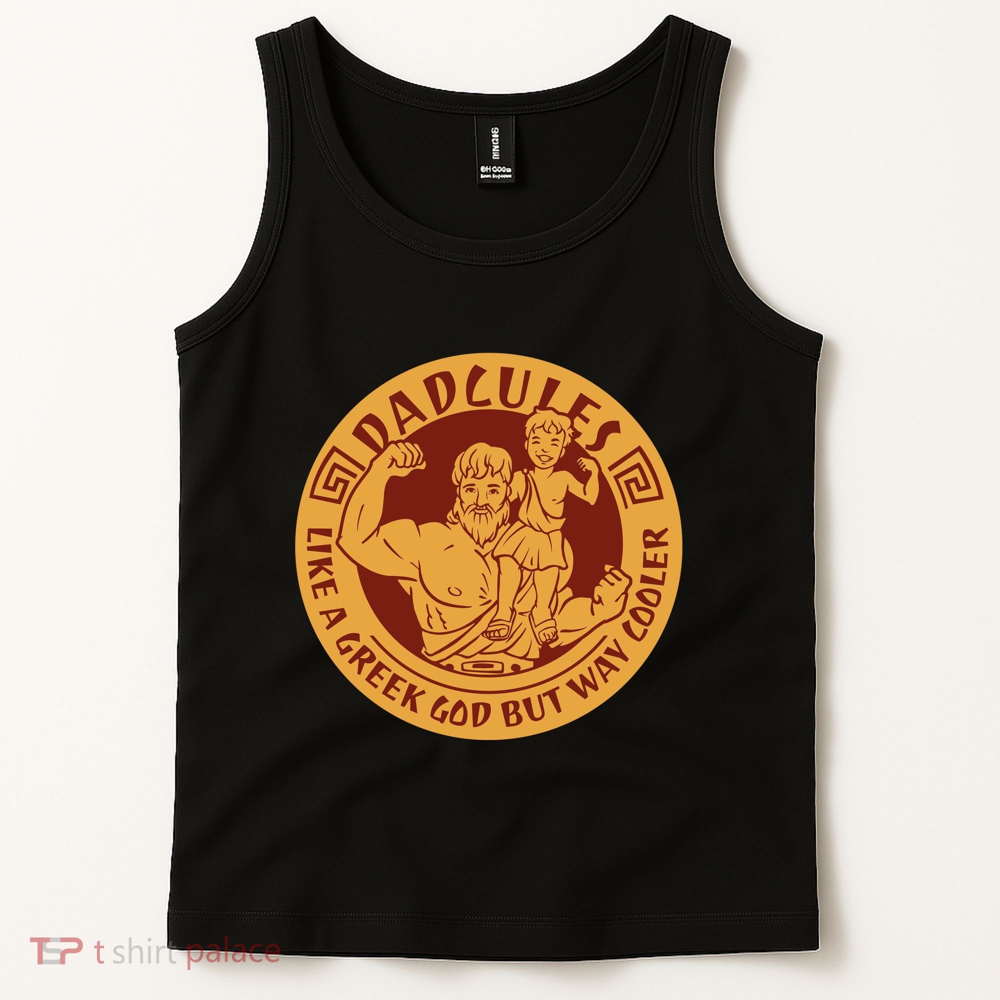 Dadcules Like A Greek God But Way Cooler Father's Day Tank Top