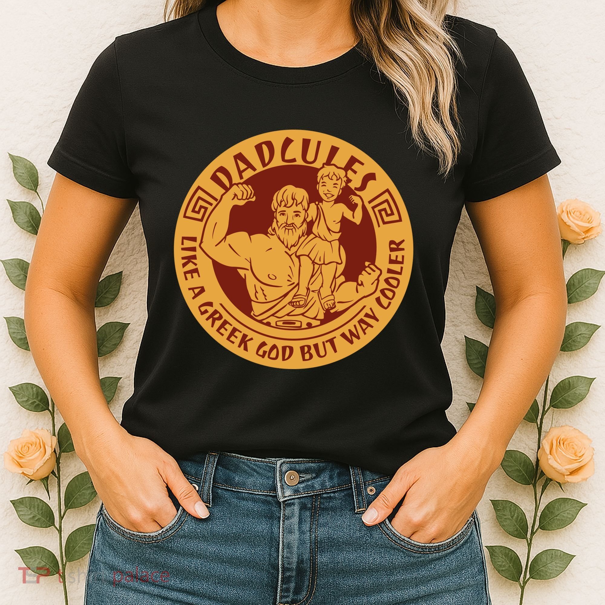 Dadcules Like A Greek God But Way Cooler Father's Day Women's T-Shirt