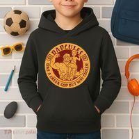 Dadcules Like A Greek God But Way Cooler Father's Day Kids Hoodie thumb 2