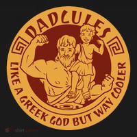 Dadcules Like A Greek God But Way Cooler Father's Day Kids T-Shirt thumb 4