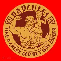 Dadcules Like A Greek God But Way Cooler Father's Day Santa Hat thumb 1