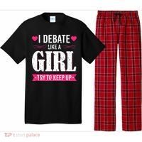 Debate Like A Girl Try To Keep Up Debate Team Argumentation Pajama Set thumb 0