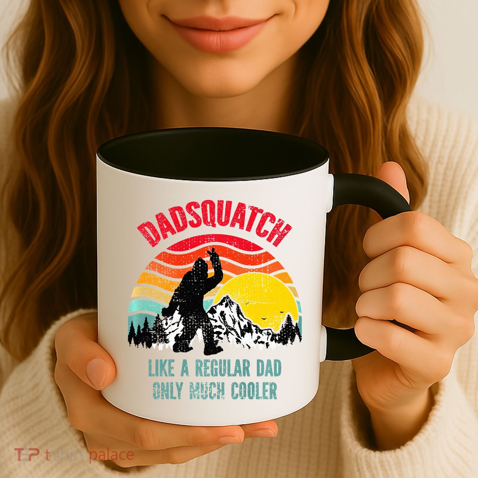 Dadsquatch Like A Regular Dad Only Much Cooler Big Foot Premium Coffee Mug