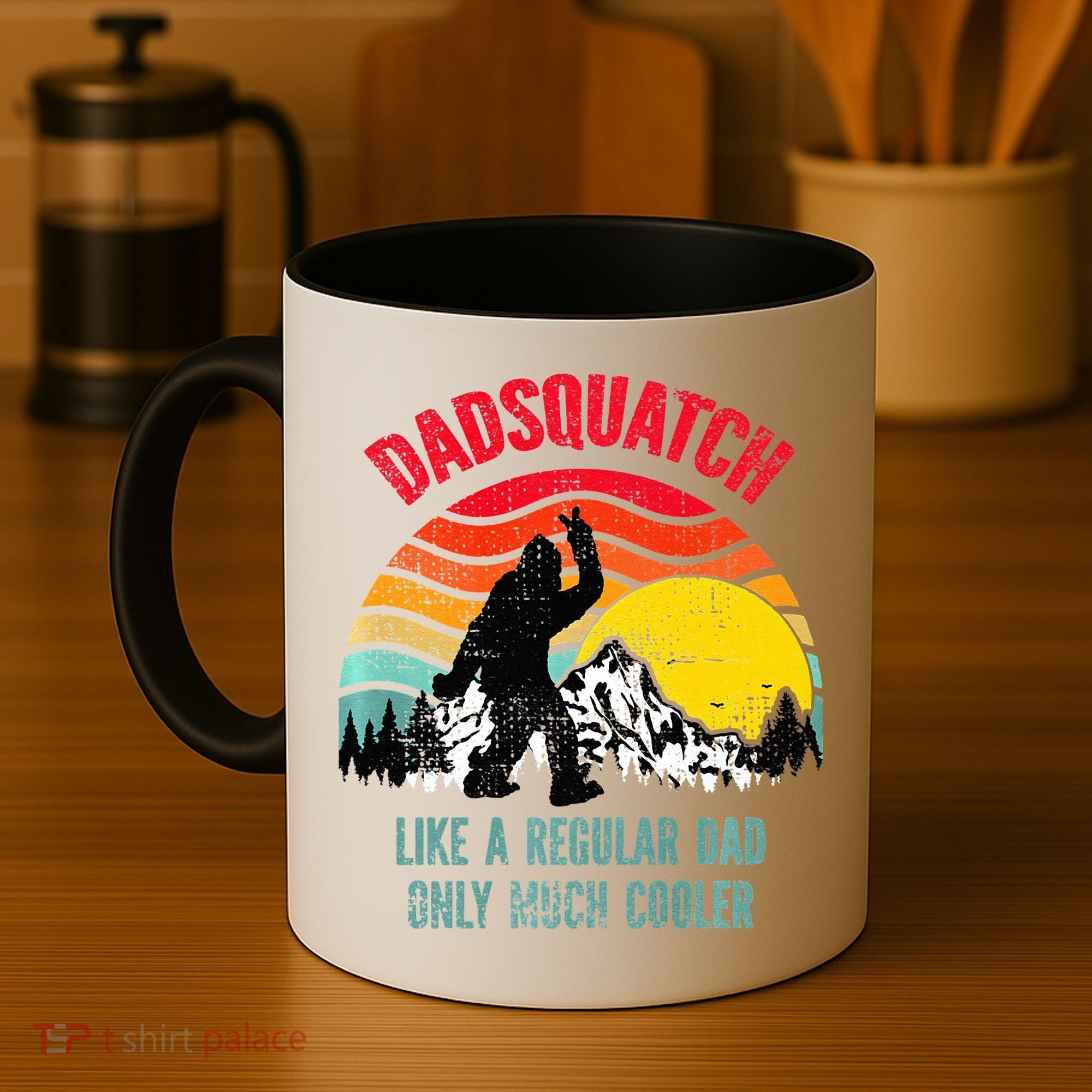 Dadsquatch Like A Regular Dad Only Much Cooler Big Foot Premium Coffee Mug