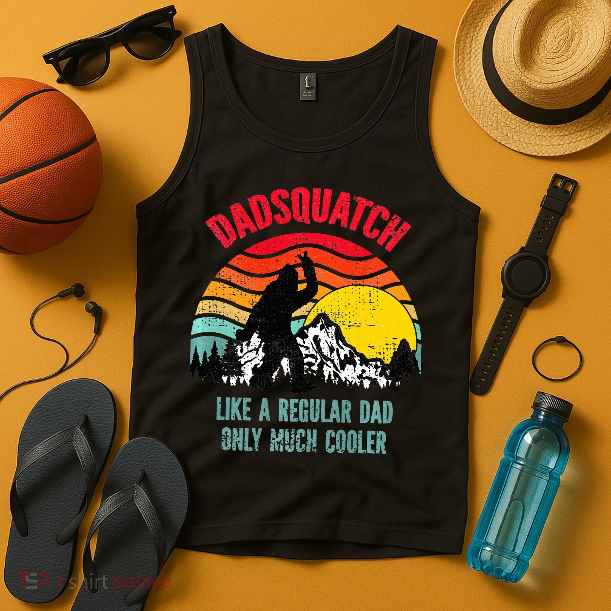 Dadsquatch Like A Regular Dad Only Much Cooler Big Foot Premium Tank Top