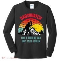 Dadsquatch Like A Regular Dad Only Much Cooler Big Foot Premium Kids Long Sleeve Shirt thumb 0