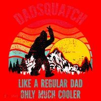 Dadsquatch Like A Regular Dad Only Much Cooler Big Foot Premium Santa Hat thumb 1