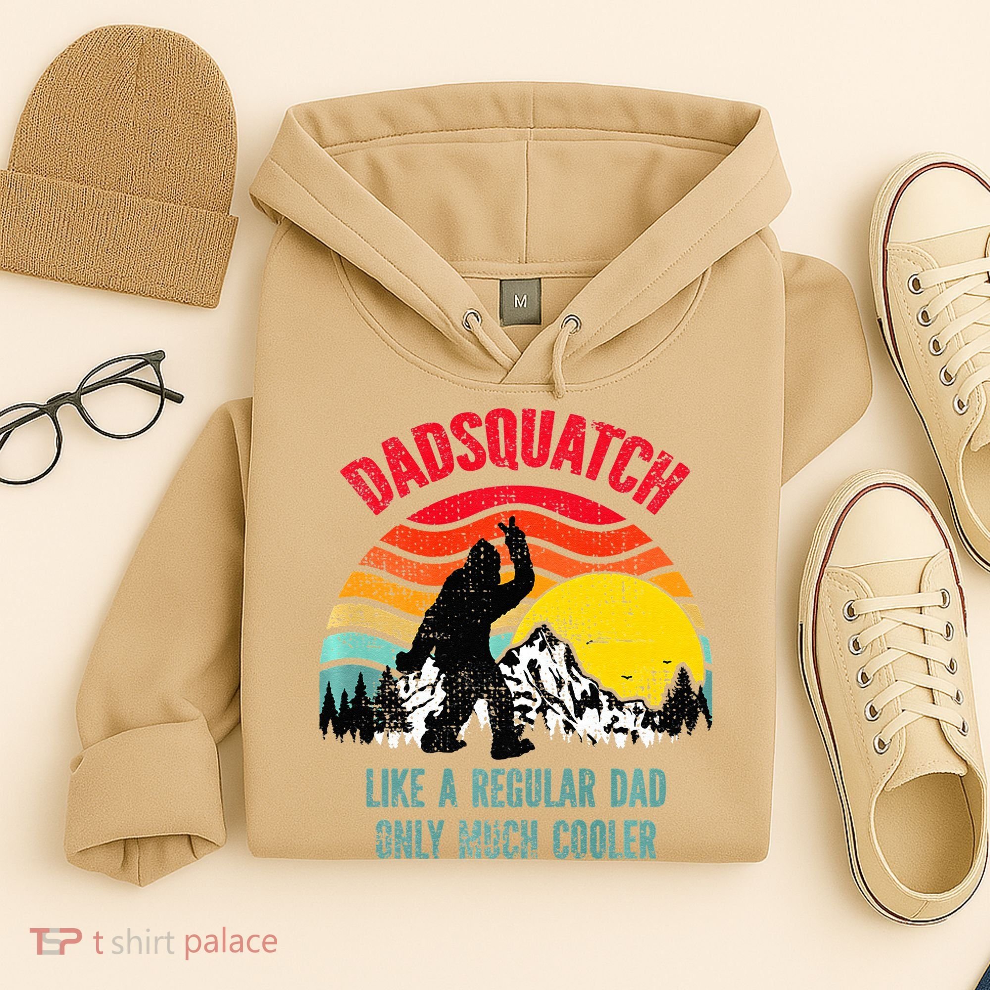 Dadsquatch Like A Regular Dad Only Much Cooler Big Foot Premium Hoodie