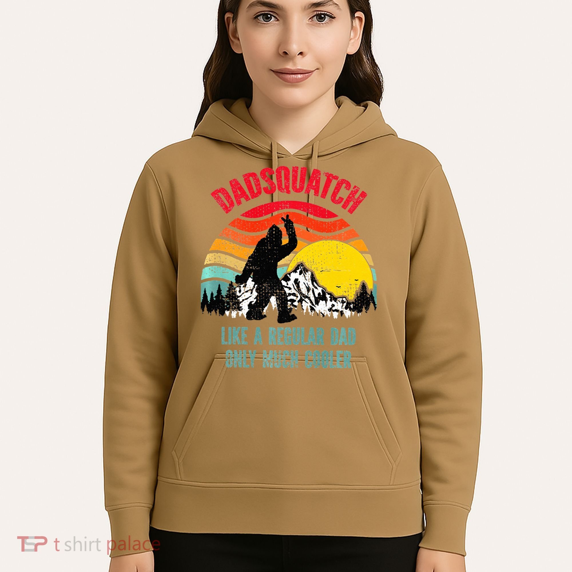 Dadsquatch Like A Regular Dad Only Much Cooler Big Foot Premium Hoodie