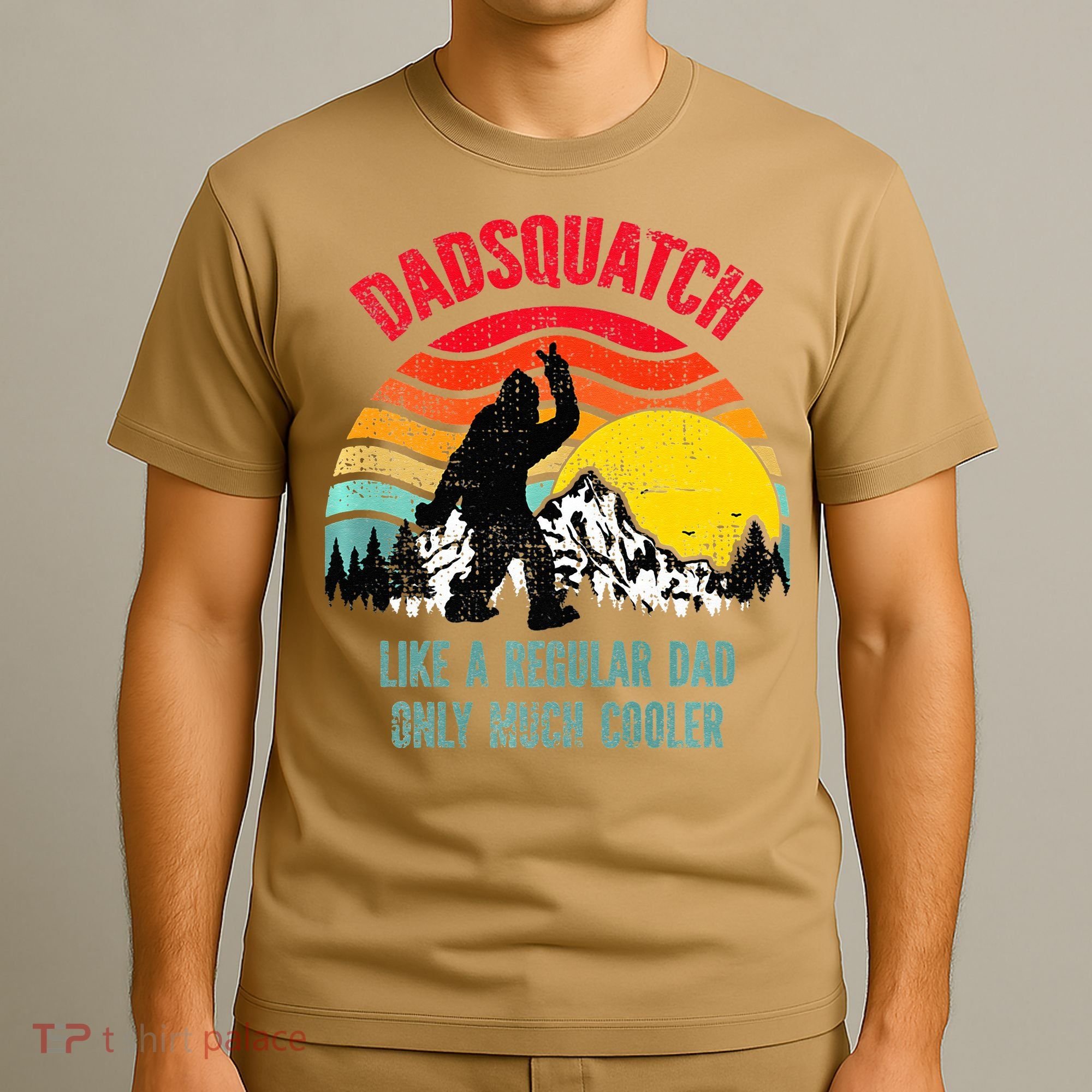 Dadsquatch Like A Regular Dad Only Much Cooler Big Foot Premium T-Shirt