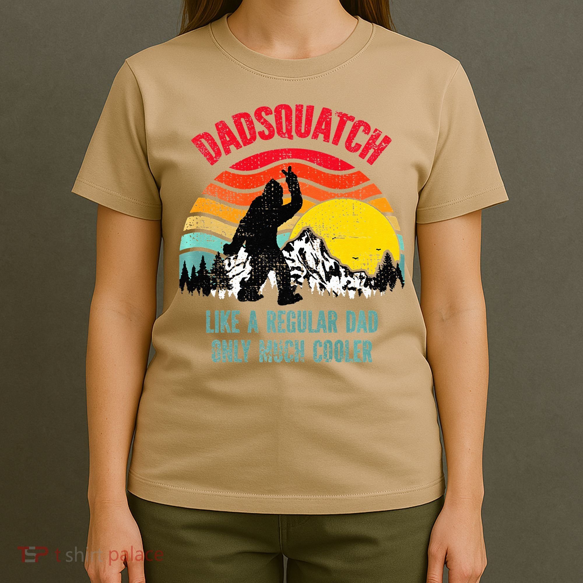 Dadsquatch Like A Regular Dad Only Much Cooler Big Foot Premium T-Shirt