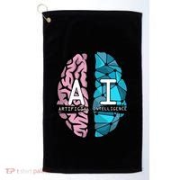 Deep Learning Artificial Intelligence Artificial Brain Gift Golf Towel thumb 0