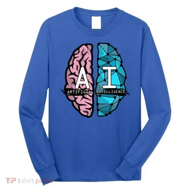 Deep Learning Artificial Intelligence Artificial Brain Gift Long Sleeve Shirt