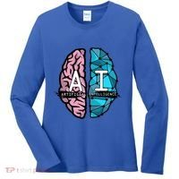 Deep Learning Artificial Intelligence Artificial Brain Gift Women's Long Sleeve Shirt thumb 0