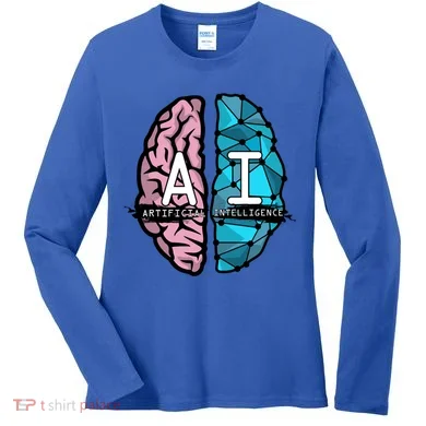 Deep Learning Artificial Intelligence Artificial Brain Gift Women's Long Sleeve Shirt