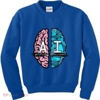 Deep Learning Artificial Intelligence Artificial Brain Gift Kids Sweatshirt thumb 0