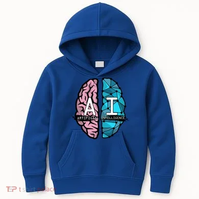 Deep Learning Artificial Intelligence Artificial Brain Gift Kids Hoodie