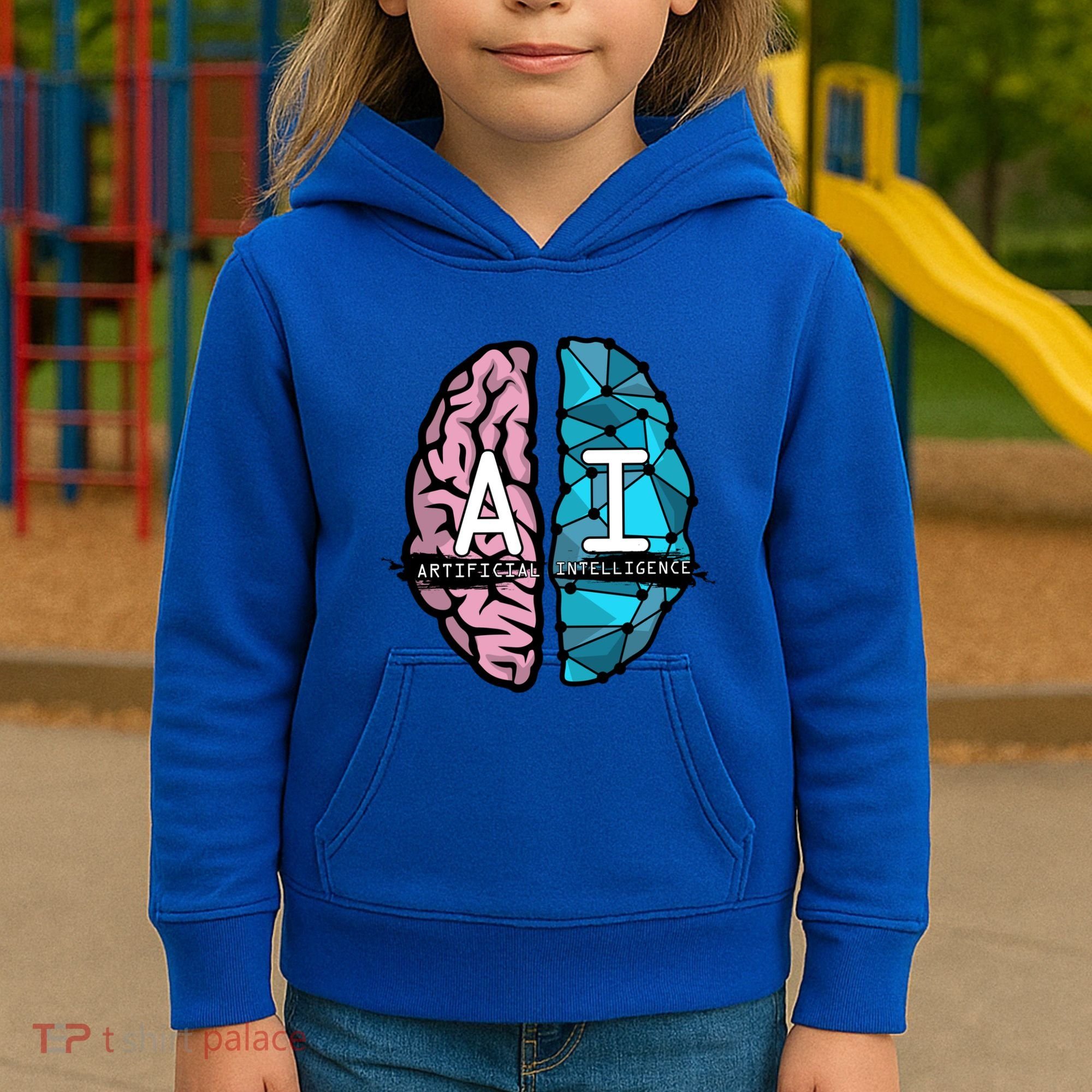Deep Learning Artificial Intelligence Artificial Brain Gift Kids Hoodie