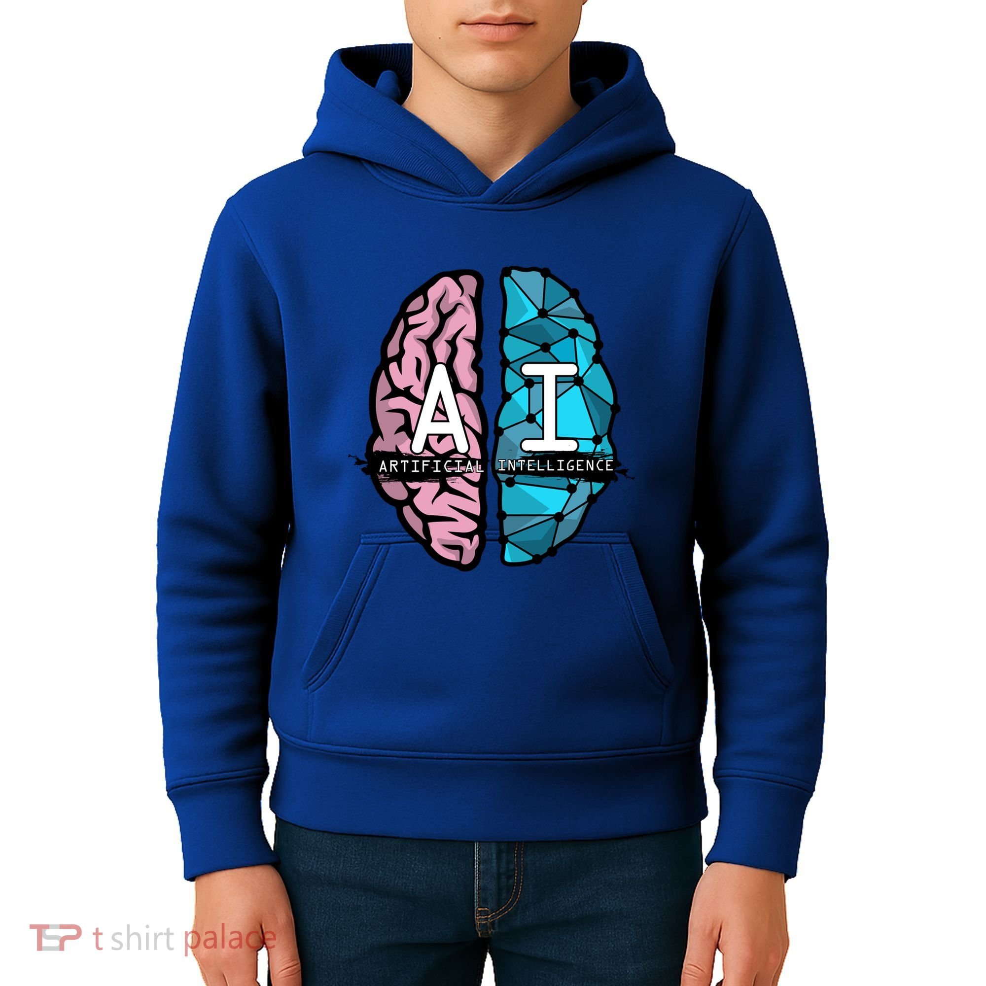 Deep Learning Artificial Intelligence Artificial Brain Gift Kids Hoodie
