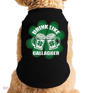 Drink Like A Gallagher Saint Patrick's Day Irish Doggie Tank