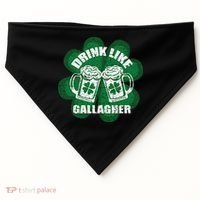 Drink Like A Gallagher Saint Patrick's Day Irish USA-Made Doggie Bandana thumb 0