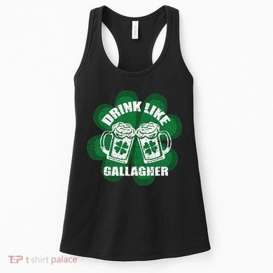 Drink Like A Gallagher Saint Patrick's Day Irish Women's Tank Top