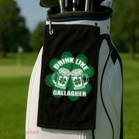 Drink Like A Gallagher Saint Patrick's Day Irish Golf Towel thumb 2