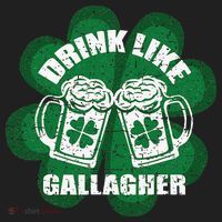 Drink Like A Gallagher Saint Patrick's Day Irish Golf Towel thumb 3