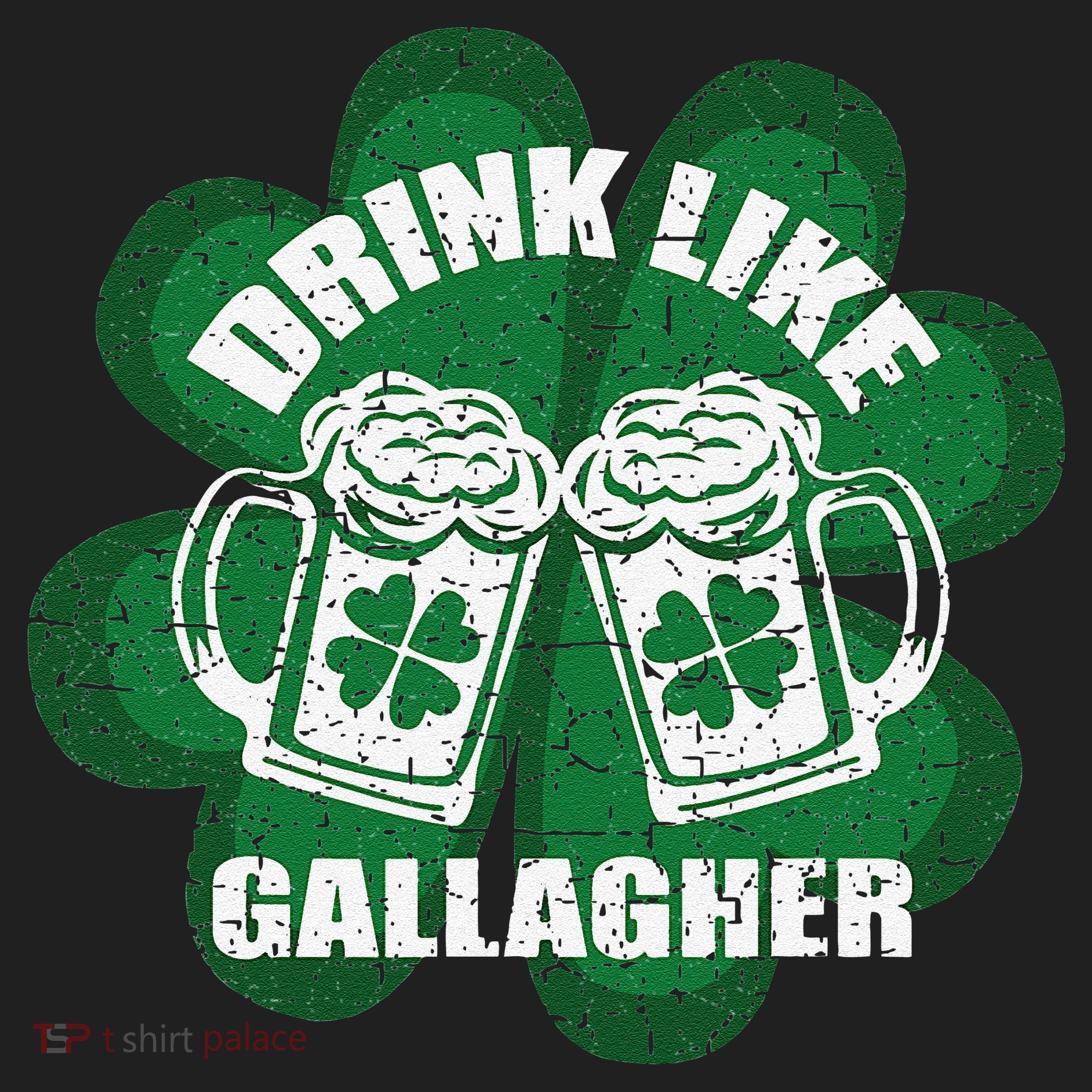 Drink Like A Gallagher Saint Patrick's Day Irish Golf Towel