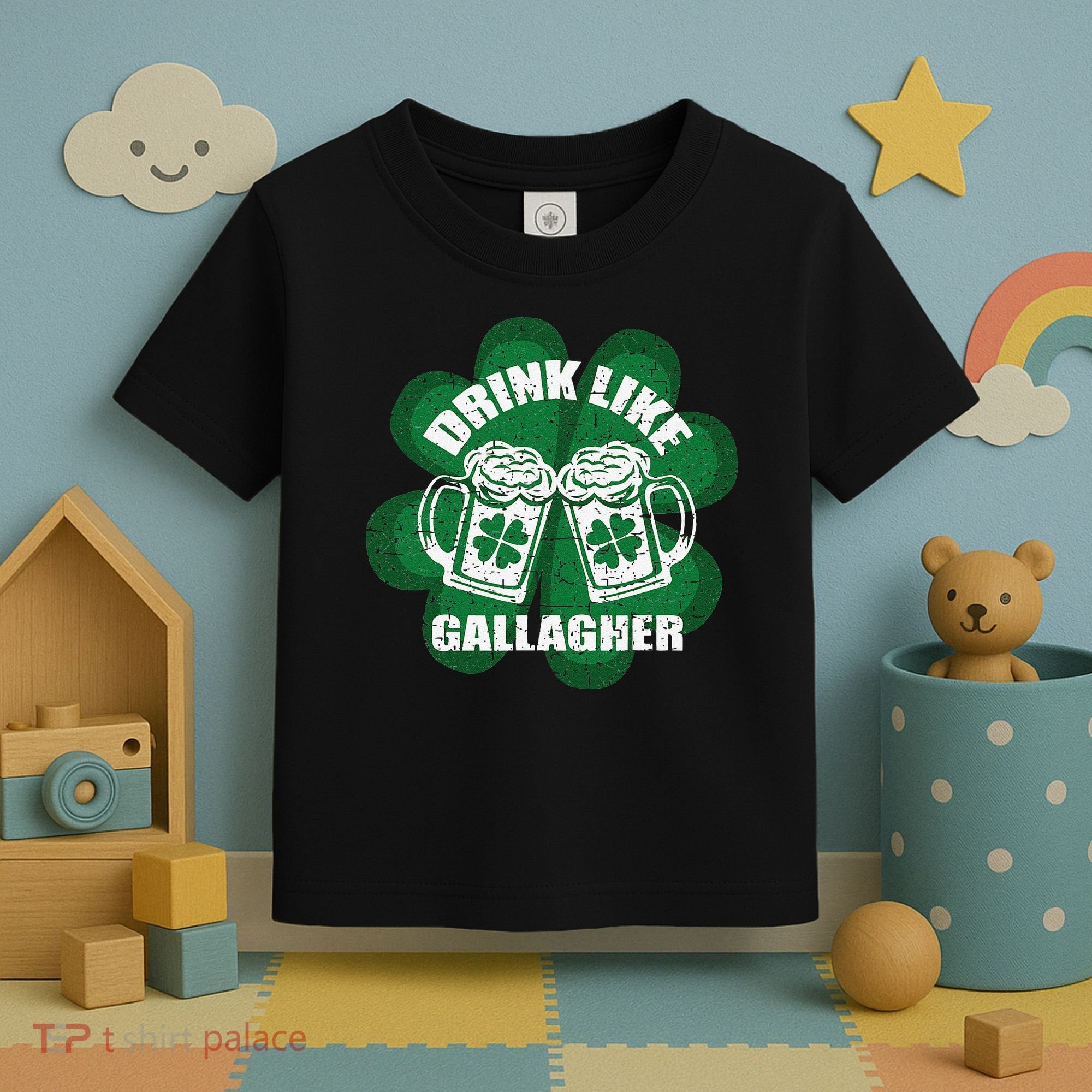 Drink Like A Gallagher Saint Patrick's Day Irish Toddler T-Shirt