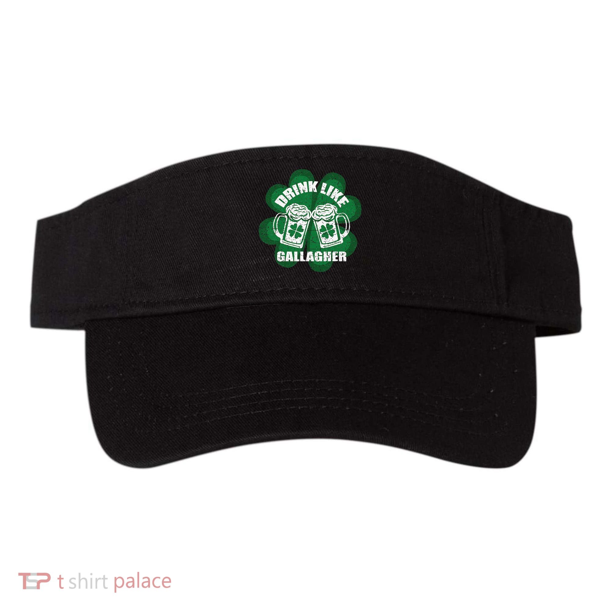 Drink Like A Gallagher Saint Patrick's Day Irish Visor