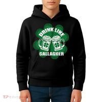 Drink Like A Gallagher Saint Patrick's Day Irish Kids Hoodie thumb 4