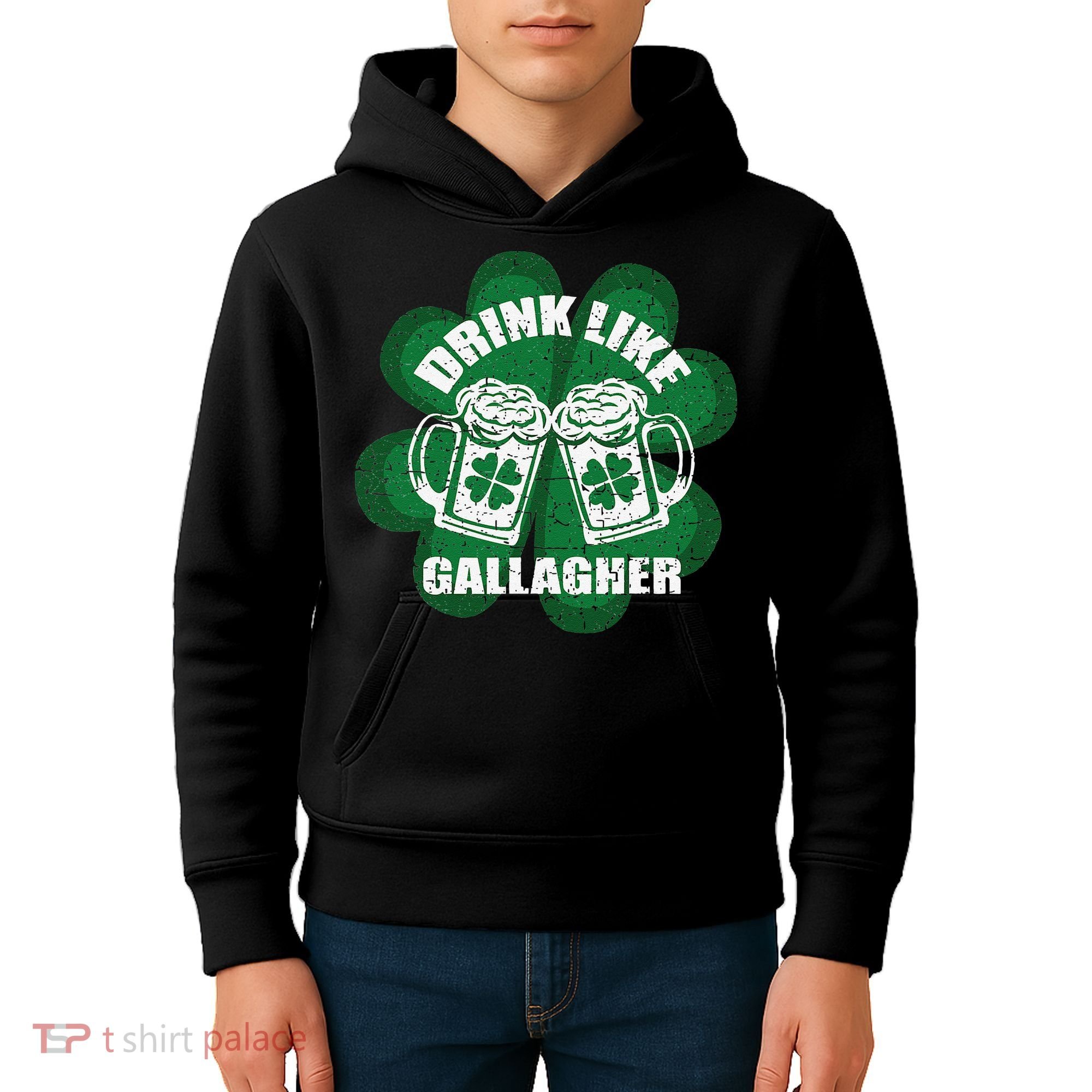 Drink Like A Gallagher Saint Patrick's Day Irish Kids Hoodie