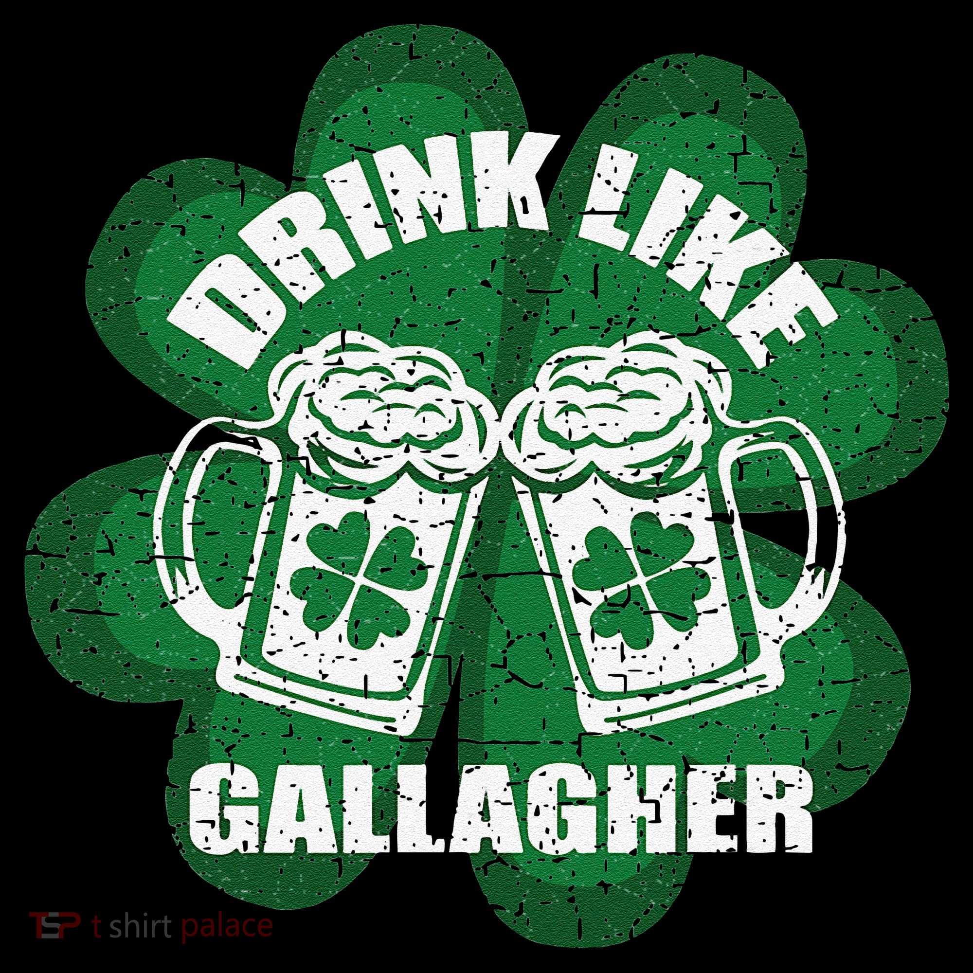 Drink Like A Gallagher Saint Patrick's Day Irish Kids Hoodie
