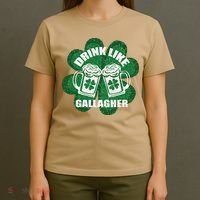 Drink Like A Gallagher Saint Patrick's Day Irish T-Shirt thumb 4
