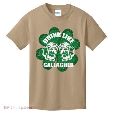 Drink Like A Gallagher Saint Patrick's Day Irish Kids T-Shirt