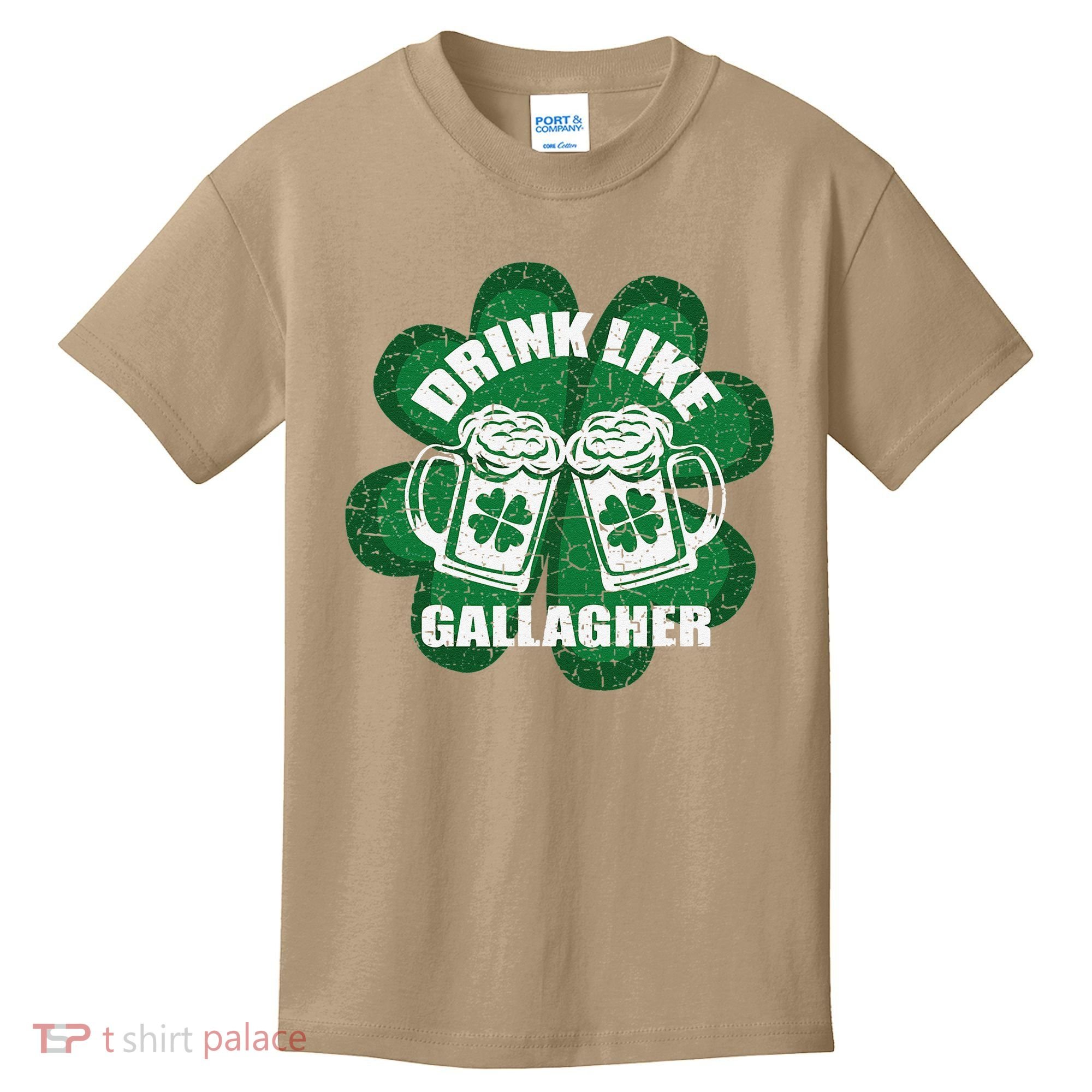 Drink Like A Gallagher Saint Patrick's Day Irish Kids T-Shirt