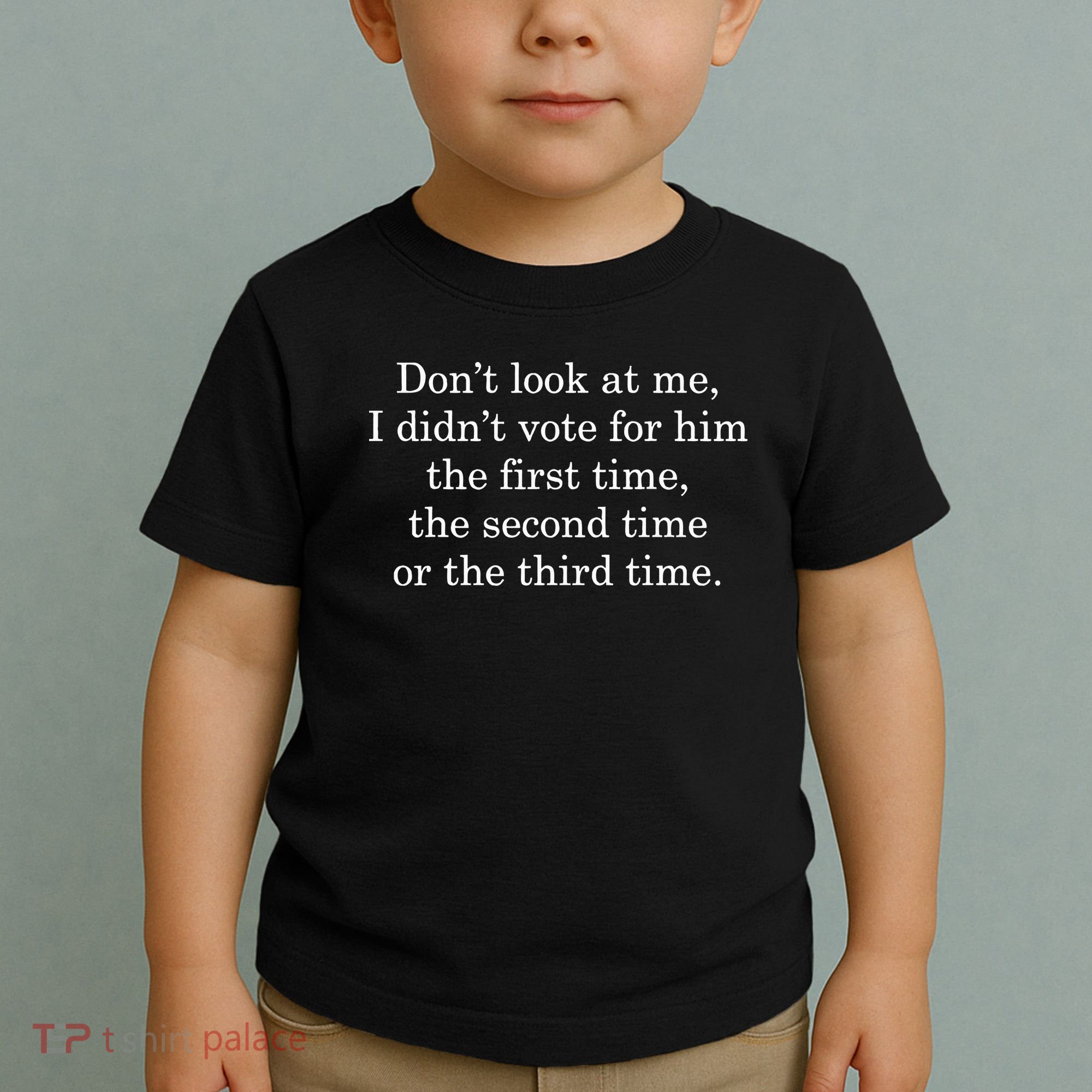 Dont Look At Me I DidnT Vote For Him First Time Second Time Toddler T-Shirt