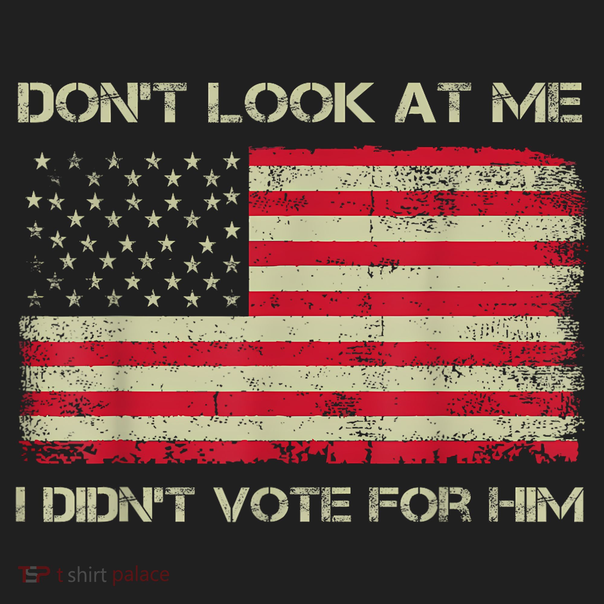 DonT Look At Me I DidnT Vote For Him Funny Us Flag Retro Women's Sweatshirt
