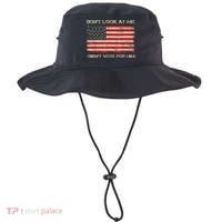 DonT Look At Me I DidnT Vote For Him Funny Us Flag Retro Bucket Hat thumb 0