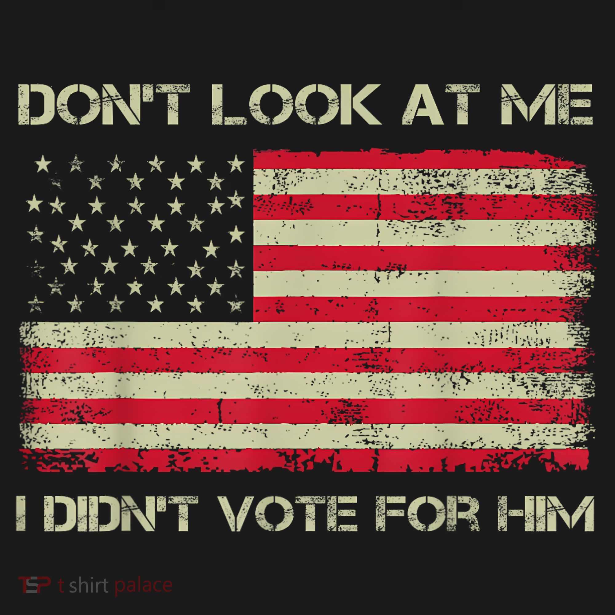 DonT Look At Me I DidnT Vote For Him Funny Us Flag Retro Women's Hoodie