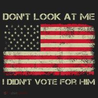 DonT Look At Me I DidnT Vote For Him Funny Us Flag Retro Hat thumb 2