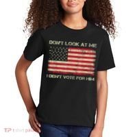 DonT Look At Me I DidnT Vote For Him Funny Us Flag Retro Kids T-Shirt thumb 2