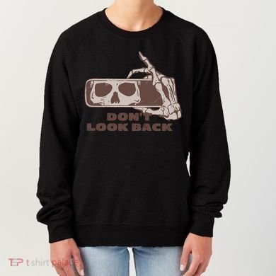 DonT Look Back Skeleton Car Mirror Transparent Women's Sweatshirt