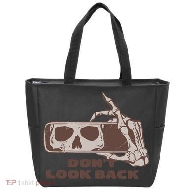 DonT Look Back Skeleton Car Mirror Transparent Tote Bag