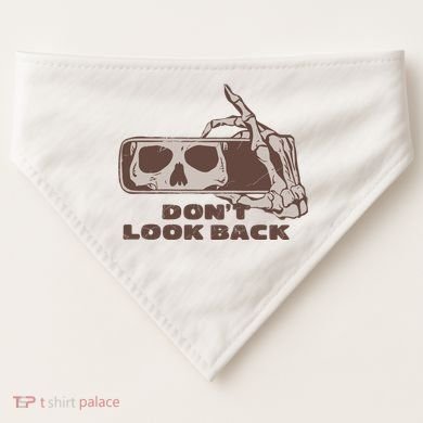 DonT Look Back Skeleton Car Mirror Transparent USA-Made Doggie Bandana