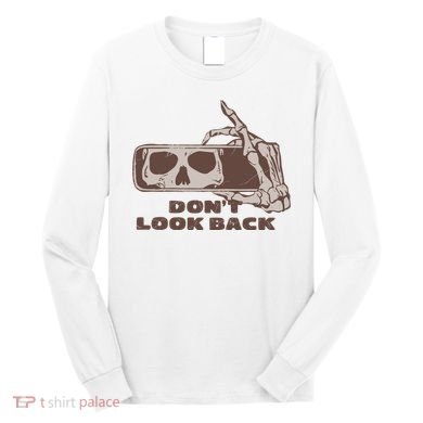 DonT Look Back Skeleton Car Mirror Transparent Long Sleeve Shirt