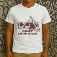 DonT Look Back Skeleton Car Mirror Transparent T-Shirt thumb 3