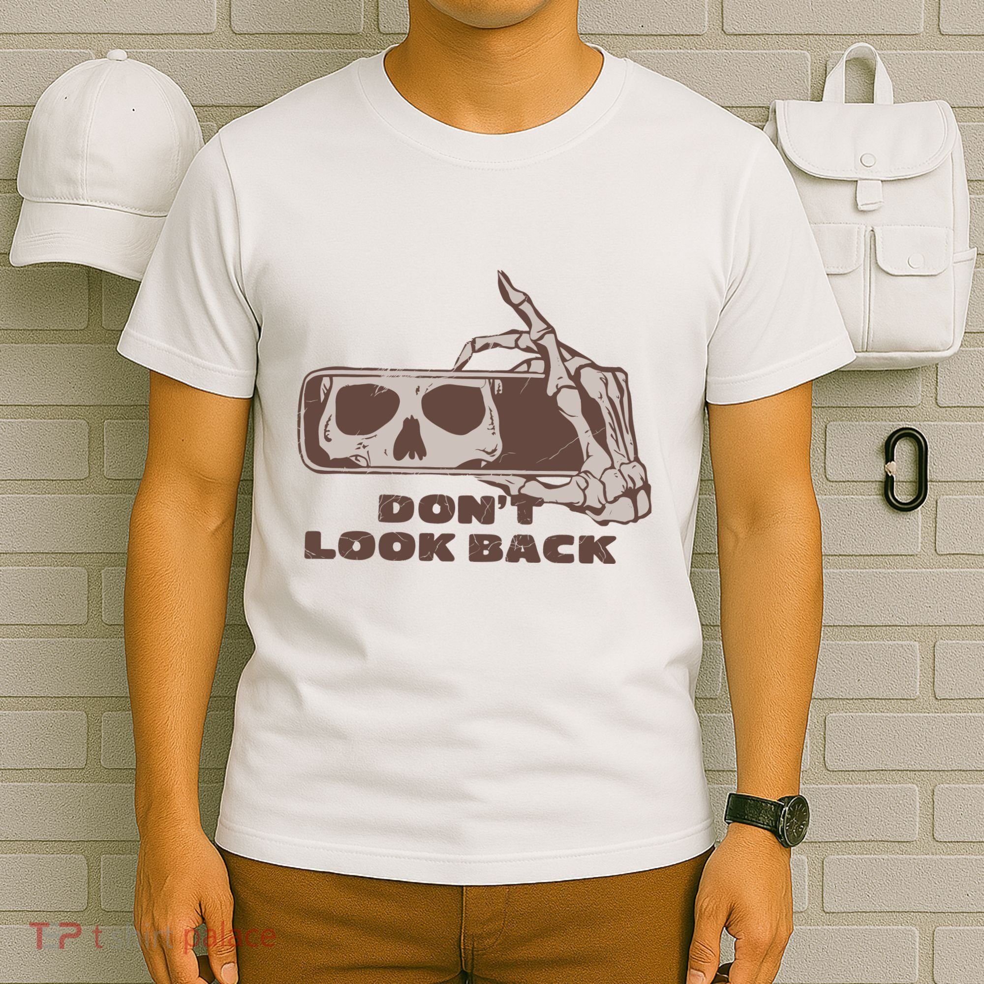 DonT Look Back Skeleton Car Mirror Transparent T-Shirt